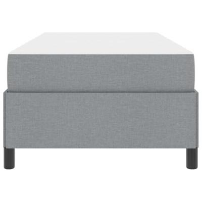 Boxspring bed Lichtgrijs, Zwart 100 x 200 cm