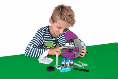 BRESSER JUNIOR Microscoop 40x-640x (violet)