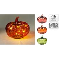 Home & Styling Pompoen met led 13cm - thumbnail