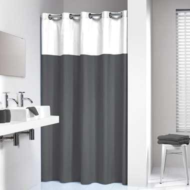 Douchegordijn Sealskin Double Polyester / Katoen 180x200 Grijs Douchegordijn Sealskin Double Polyester / Katoen 180x200 Grijs