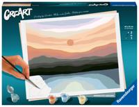 Ravensburger creart schilderen op nummer - minimalistisch landschap - thumbnail