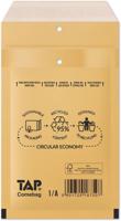 Comebag luchtkussenenveloppen, ft 100 x 165 mm, met stripsluiting, bruin, doos van 200 stuks - thumbnail