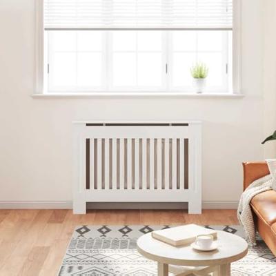 Radiatorombouw 112 cm MDF wit - thumbnail