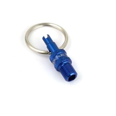 By,schulz Ventieladapter mini sv/dv -> av blauw