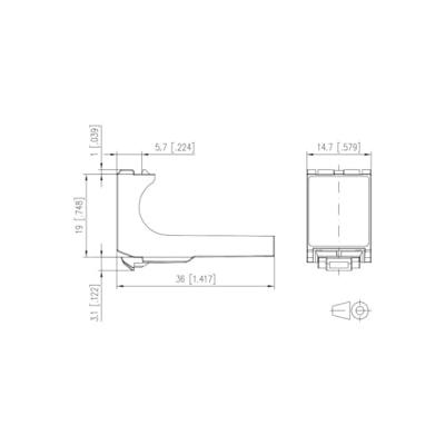 Metz Connect 130898-00-I Afdekinbouwmodule E-Dat 1 stuk(s)