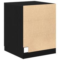 Wasmachinekast met opslag Zwart eiken 70.5 x 71.5 x 91.5 cm - thumbnail