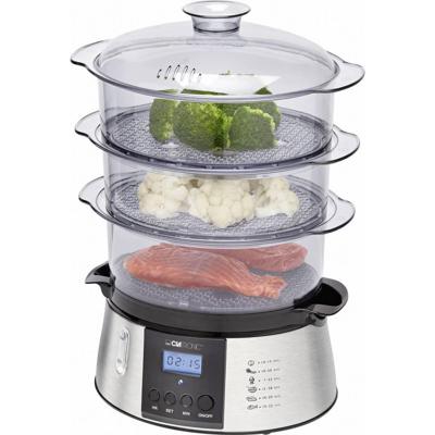Clatronic DG 3547 stomerkoker 3 mand(en) Zwart, Roestvrijstaal 800 W