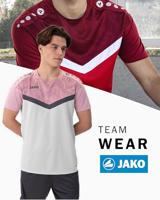 JAKO 6124 T-Shirt Iconic - Zachtgrijs/Dusky Pink/Anthra Light - XXL - thumbnail