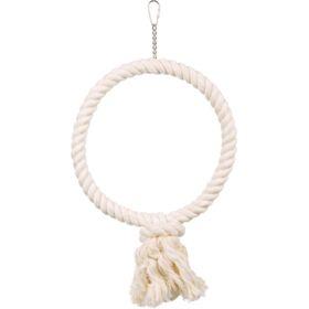 TRIXIE TOUWRING MET HOUTEN BLOK NATUREL 24X24 CM 3 ST