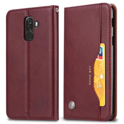 Knead huidtextuur horizontale Flip lederen case voor Xiaomi Pocophone F1 met foto frame & houder & kaartsleuven & portemonnee (wijn rood) Knead huidtextuur horizontale Flip lederen case voor Xiaomi Pocophone F1 met foto frame & houder & kaartsleuven & portemonnee (wijn rood)