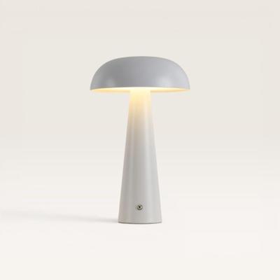 LED Tafellamp Oryllo bianco - Witte, oplaadbare paddenstoel lamp voor binnen, met geïntegreerde dimmer