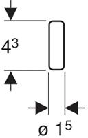 Geberit Toiletsticks Duofresh Voor Blauw Kleurend Spoelwater 8 Stuks - thumbnail
