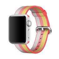 Nylon bandje - Rood / Geel - Geschikt voor Apple Watch 44mm / 45mm / 46mm / 49mm