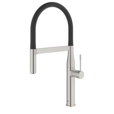 GROHE essence new Keukenkraan - hoog - uittrekbare uitloop - 2 straalsoorten - met profesionele handdouche - supersteel geborsteld 30294DC0 GROHE essence new Keukenkraan - hoog - uittrekbare uitloop - 2 straalsoorten - met profesionele handdouche - supersteel geborsteld 30294DC0