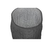 Vaas Home ESPRIT Grijs Kristal Modern 13 x 13 x 21 cm - thumbnail