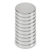 Magneet maul neodymium rond 15x3mm 3.2kg - thumbnail