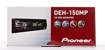 Pioneer DEH-150MP Black car media receiver - Pioneer DEH-150MP, Black, 4.0 channels, 50 W, CD,CD-R,CD-RW, MOSFET, MP3,WAV,WMA