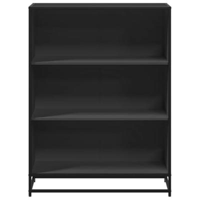 Boekenkast 80,5x35x107,5 cm bewerkt hout zwart