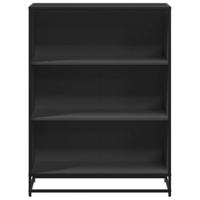 Boekenkast 80,5x35x107,5 cm bewerkt hout zwart - thumbnail