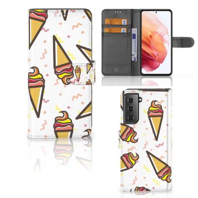 Samsung Galaxy S21 | Book Cover | Icecream | Portemonnee hoesje