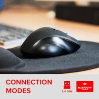 SpeedLink LIBERA Muis Bluetooth, Radiografisch Optisch Zwart 5 Toetsen 1000 dpi, 1600 dpi, 2400 dpi, 3200 dpi Geluidsarme toetsen, Geïntegreerd scrollwiel, - thumbnail