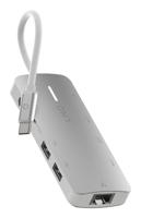 Hub USB Linq Byelements LQ49081 Wit Grijs - thumbnail