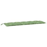 VidaXL Tuinbankkussen 180x50x7 cm oxford stof bladpatroon - thumbnail