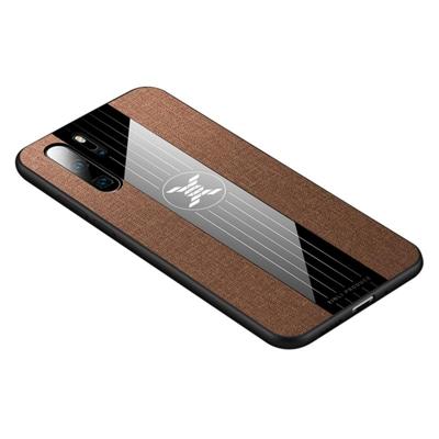 Voor Huawei P30 Pro XINLI stiksels doek Textue schokbestendig TPU beschermhoes (bruin) Voor Huawei P30 Pro XINLI stiksels doek Textue schokbestendig TPU beschermhoes (bruin)