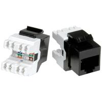 ROLINE Cat.5e (Klasse D) Keystone, RJ45, niet afgeschermd, zwart - thumbnail