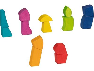 Goki houten bouwstenen creo, 14dlg.