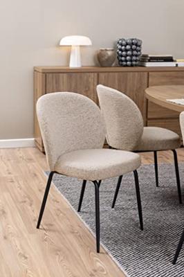 Sohome Eetkamerstoel 'Sophia' Bouclé, kleur Beige