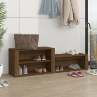 VidaXL Schoenenkast 150x35x45 cm bewerkt hout bruin eikenkleur - thumbnail