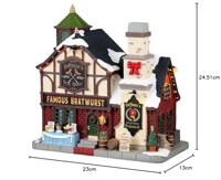 Lemax hoffman&apos;s brat house kersthuisje Vail Village met rokende schoorsteen 2023 - thumbnail