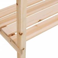 Plantentafel met schappen 78x38x82,5 cm massief vurenhout - thumbnail