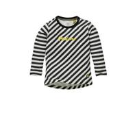 Quapi Mini gestreepte longsleeve Gerda zwart/wit - thumbnail