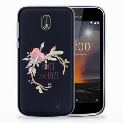 Nokia 1 Telefoonhoesje met Naam Boho Text Nokia 1 Telefoonhoesje met Naam Boho Text