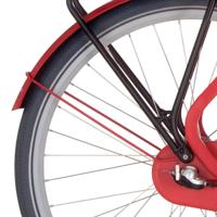 Cortina spatbordstang achter 28 common true red matt - thumbnail