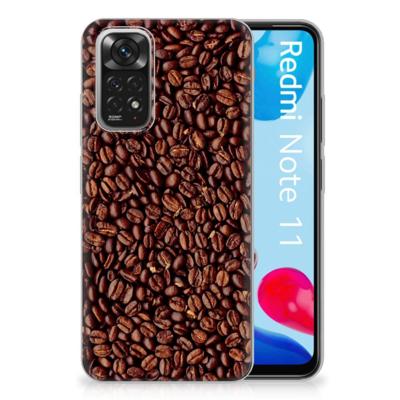 Xiaomi Redmi 10 | Redmi Note 11 4G | Siliconen Case | Koffiebonen