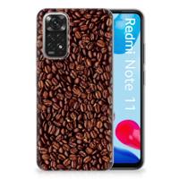Xiaomi Redmi 10 | Redmi Note 11 4G | Siliconen Case | Koffiebonen - thumbnail