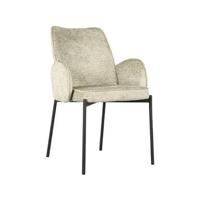 LABEL51 Eetkamerstoel Joni - Beige - Fluweel - thumbnail