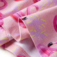 Kinderjurk flamingozwembandprint 92 lichtroze - thumbnail