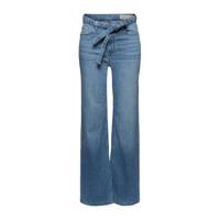 ESPRIT Women Casual high waist loose fit jeans met biologisch katoen light denim - thumbnail