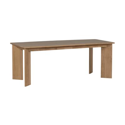 WOOOD Tablo eettafel rechthoek met afgeronde hoek 180x100 cm Transparant