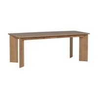 WOOOD Tablo eettafel rechthoek met afgeronde hoek 180x100 cm Transparant - thumbnail