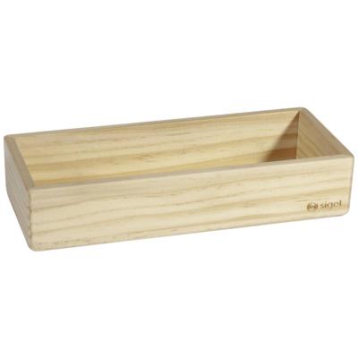 Sigel SI-BA400 Dennenhouten Opbergbox Magnetisch 17.5x4x5.5 cm Naturel