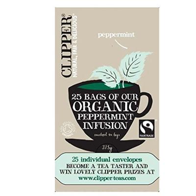 Thee Clipper infusion peppermint bio 25 zakjes | 6 stuks Thee Clipper infusion peppermint bio 25 zakjes | 6 stuks