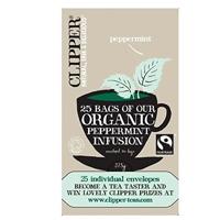 Thee Clipper infusion peppermint bio 25 zakjes | 6 stuks - thumbnail