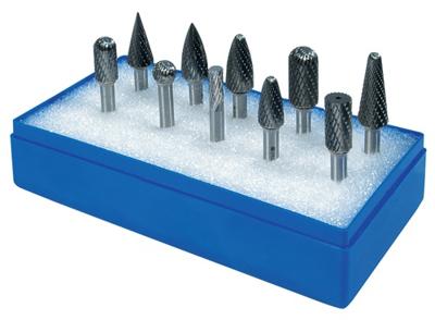 Promat/Tecwerk Stiftfrees-set | schacht-d. 6 mm 10-delig | hardmetaal vertanding kruis | kunststof cassette - 4000868788 Promat/Tecwerk Stiftfrees-set | schacht-d. 6 mm 10-delig | hardmetaal vertanding kruis | kunststof cassette - 4000868788