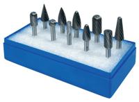 Promat/Tecwerk Stiftfrees-set | schacht-d. 6 mm 10-delig | hardmetaal vertanding kruis | kunststof cassette - 4000868788 - thumbnail