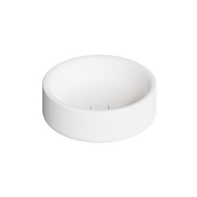 Waskom Salenzi Idilla 42 cm Rond Mat Wit (incl. plug) Waskom Salenzi Idilla 42 cm Rond Mat Wit (incl. plug)